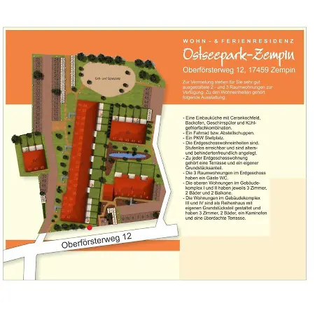 アパート Ostseepark We 32 Insel Used ツェンピン